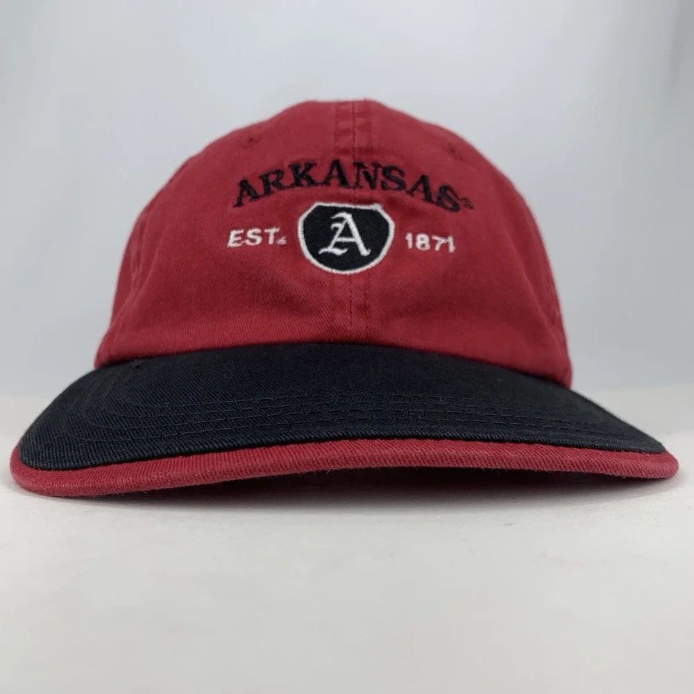 Arkansas 1871 Hat Razorbacks Hogs Red Starter Adjustable Strapback Baseball Cap